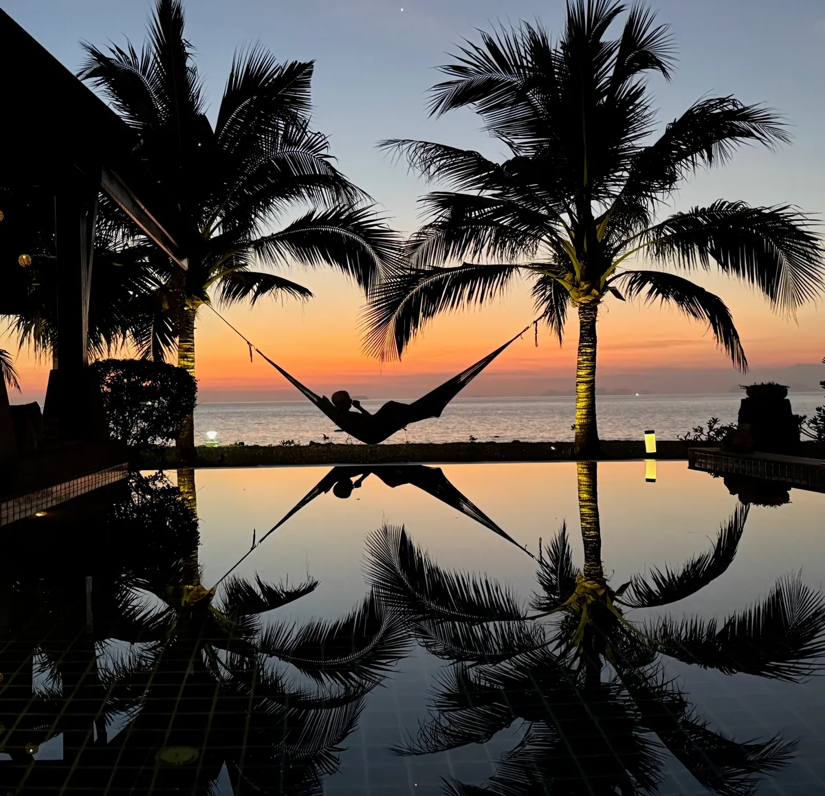 Chilling By The Pool